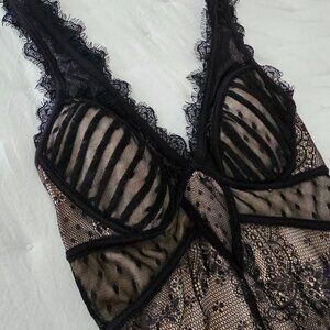 Bebe black lace dress